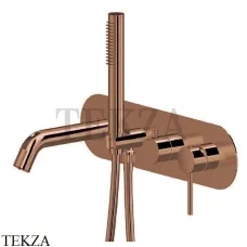 Newform XT Смеситель для ванны с гарнитуром, внешняя часть 4272E.58.061, PVD Copper bronze