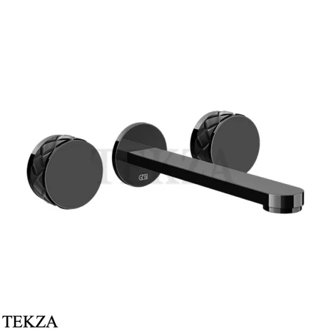 Gessi Pelle Tresse Смеситель для раковины, внешняя часть 78290-439, Nero/Black Metal PVD