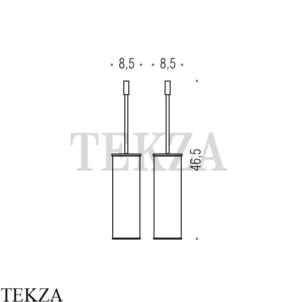 Colombo Plus Туалетный ершик напольный W4961.NM, черный матовый