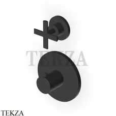 Zucchetti Gill Термостат для душа, 2-3 потока, внешняя часть ZGL5646.N1, черный goffrato Zucchetti Gill Термостат для душа, 2-3 потока, внешняя часть ZGL5646.N1, черный goffrato