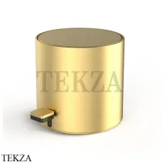 Decor Walther TE 50 MINI Ведро для мусора круглое, крышка softclose 0615482, золото матовое