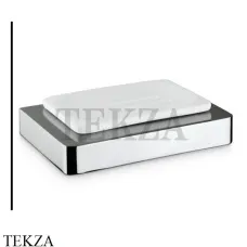 Newform X-SENSE Мыльница подвесная с держателем, керамика 62900.21.018, белый-хром Newform X-SENSE Мыльница подвесная с держателем, керамика 62900.21.018, белый-хром