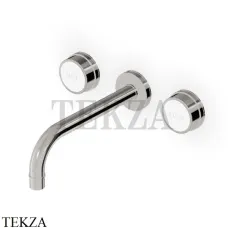 Zucchetti Savoir Смеситель для раковины, внешняя часть ZSV670.C8W, Nickel глянец-белый