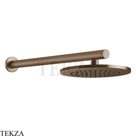 Gessi 316 SHOWER Верхняя душевая лейка с креплением 54149-708, Copper Brushed PVD