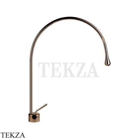 Gessi Goccia Смеситель для раковины высокий, без сливного гарнитура 33603-030, Copper PVD