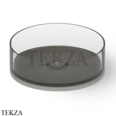 Dea Design Washbasins Раковина настольная D42 см Glasstech DD9061 420 R4, Smoky Black R4