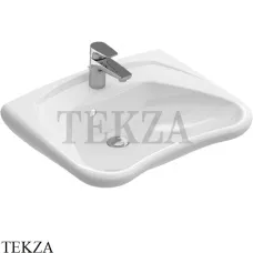 Villeroy & Boch O.NOVO Vita Раковина подвесная, с переливом 71196301, белый глянец