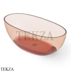 Dea Design Nature Ванна отдельностоящая овальная 155x75 Glasstech DD8628 1550 R9, Brown Copper R9