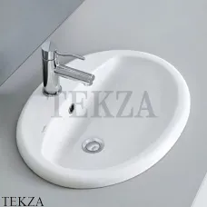 Kerasan GIADA Раковина встраиваемая сверху 774001, белый глянец