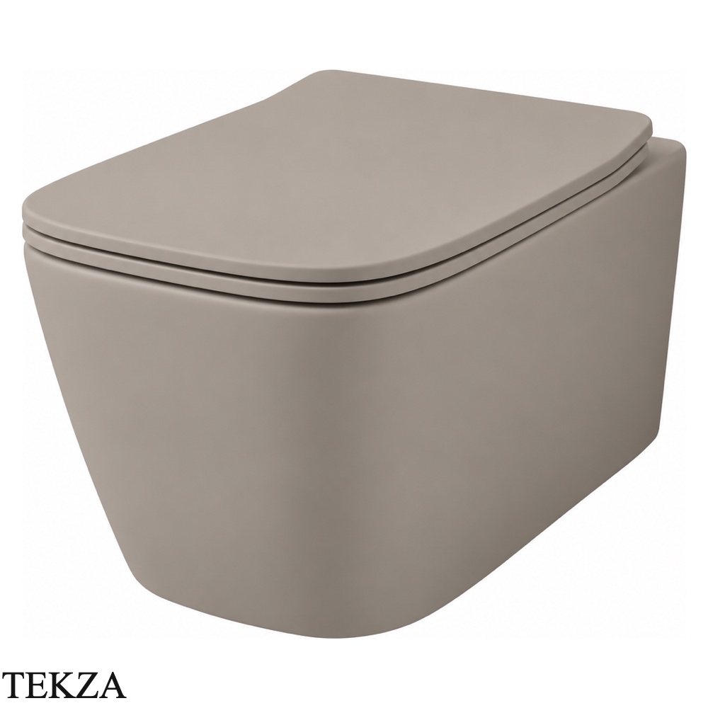 ArtCeram A16 унитаз подвесной чаша без ободка The.Reel ASV006 41 00, Brown Matera матовый