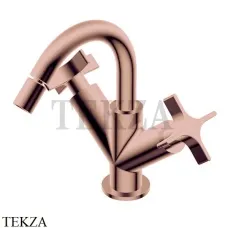 Ritmonio Diametro35 Cross Смеситель для биде, двухвентильный PR53BB202 F32, Rose Gold