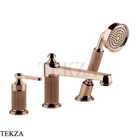 Gessi VENTI20 Смеситель на борт ванны, с гарнитуром 65037-030, Copper PVD