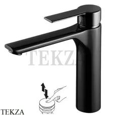 FIMA Carlo Frattini MAST Смеситель для раковины, с донным клапаном, F3131LNS, черный матовый