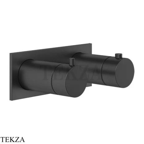 Gessi Ingranaggio-Anello Термостат для душа на планке, 2 потока, внешняя часть 63334-299, Black XL