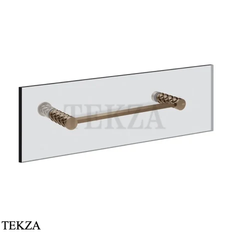 Gessi Pelle Tresse Полотенцедержатель для крепления на стекло, 30 см 78611-761, Coffee Bronze Brushed PVD