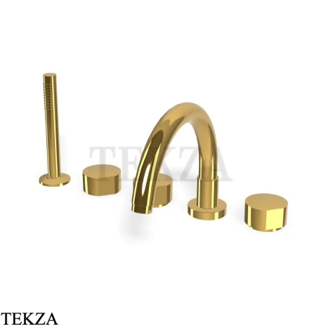 FIMA Carlo Frattini SO Смеситель на борт ванны ( ручки отдельно) F3174OR, gold