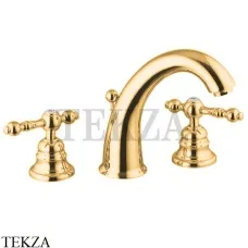 FIMA Carlo Frattini EPOQUE Смеситель для раковины, с донным клапаном F5071OR, золото глянец