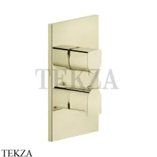 Gessi RILIEVO Термостат для душа на 2 потока, внешняя часть 59134-710, Brass PVD