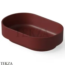 Dea Design Washbasins Раковина настольная овальная Solid Surface DD9097 560 17, Red Wine №17