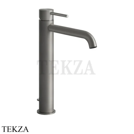 Gessi 316 FLESSA Смеситель для раковины, с донным клапаном 54003-239, Steel Brushed