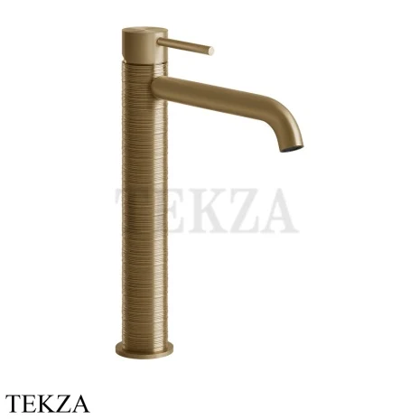Gessi 316 TRAME Смеситель для раковины, без сливного гарнитура 54306-726, Warm Steel Brushed PVD