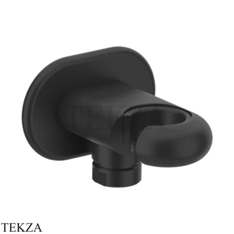 Gessi Goccia Держатель для душевой лейки с выводом 33761-299, Matte Black