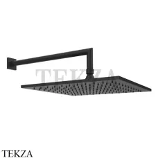 Gessi Emporio Via manzoni Верхний душ 30х30 с кронштейном 47364-299, черный матовый