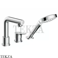 Hansgrohe Talis S Смеситель для ванны с гарнитуром, внешняя часть 72416000, хром глянец