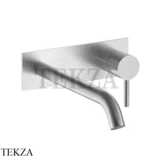 Fantini Nostromo Смеситель для раковины 20 см, внешняя часть 5093E813B, Матовая натуральная сталь