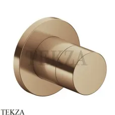 Keuco IXMO Вентиль запорный, круг, внешняя часть 59541030001, Бронза шлифованная