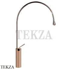 Gessi Goccia Смеситель для раковины высокий, без сливного гарнитура 33610-123, Copper глянец