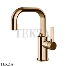 Gessi INCISO Смеситель для раковины ручка сбоку, без гарнитура 58009-735, Warm Bronze
