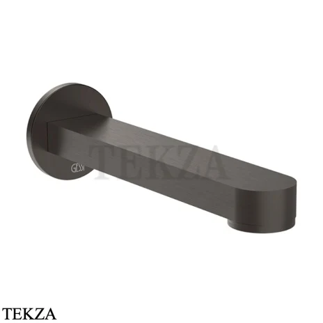 Gessi Pelle Tresse Излив для ванны настенный монтаж, 78103-707, Black Metal Brushed PVD