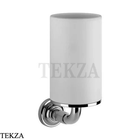 Gessi VENTI20 Стакан настенный белый 65407-031, хром глянец