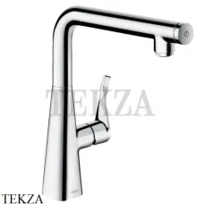 Hansgrohe Metris Select Смеситель для кухни поворотный 14847000, хром глянец