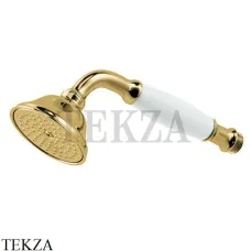 Nicolazzi Doccia classica Душевая лейка с керамической ручкой, Brushed brass