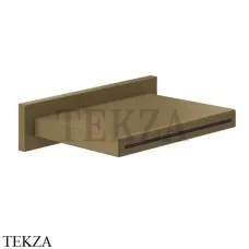 Gessi CASCATA Каскадный излив настенный 20293-713, Antique Brass