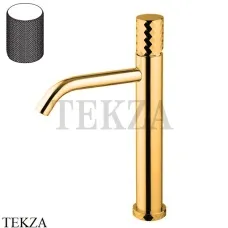 FIMA Carlo Frattini Spillo TECH G Смеситель для раковины, с донным клапаном F3031TLXSGOR, золото глянец