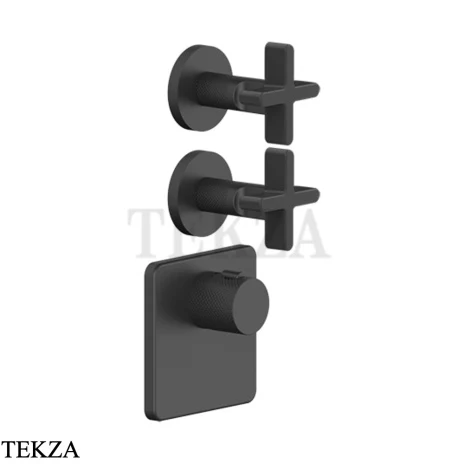 Gessi INCISO WELLNESS Термостат 2 выхода, внешняя часть 58344-299, Black XL