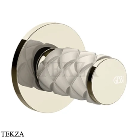 Gessi Pelle Tresse Смеситель-рычаг управления, внешняя часть 78209-433, Crème/ Nickel PVD