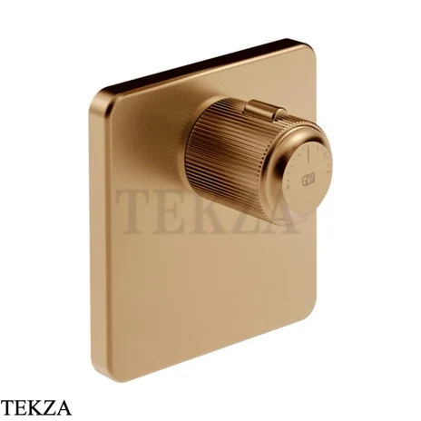 Gessi VENTI20 Термостат для душа, внешняя часть 65316-726, Warm Steel Br. PVD