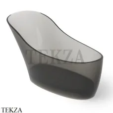 Dea Design Elegant Ванна отдельностоящая овальная 169x75 Glasstech DD8613 1690 R4, Smoky Black R4