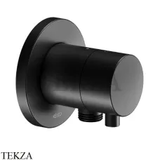 Keuco IXMO Comfort Вентиль переключатель, 3 потока, с выводом шланга, круг, внешняя часть 59548371101, черный матовый