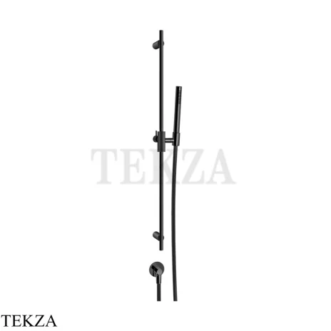 Gessi ANELLO Штанга в комплекте с душевой лейкой и выводом 63482-706, Black Metal PVD