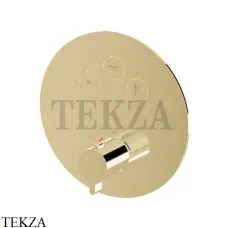 Newform XT Термостат для душа с кнопкой Select на 3 потока 70404E.M0.071, Gold satin Newform XT Термостат для душа с кнопкой Select на 3 потока 70404E.M0.071, Gold satin