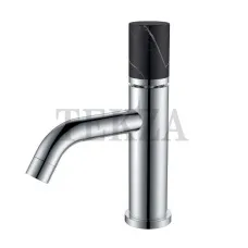 Boheme Stick Смеситель для раковины, без донного клапана Stick 121-CR-MR-B Chrome MRAMOR Black