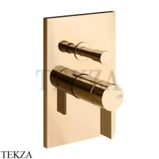 Gessi Inverso RIGATO Смеситель для душа, 2 потока, внешняя часть 73579-735, Warm Bronze