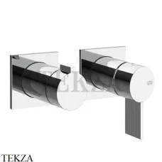 Gessi Inverso RIGATO Смеситель для душа, 2 потока, внешняя часть 73538-031, хром глянец Gessi Inverso RIGATO Смеситель для душа, 2 потока, внешняя часть 73538-031, хром глянец