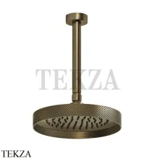 Gessi Inverso Diamantato Верхняя лейка с потолочным кронштейном под размер 63450-713, Antique Brass