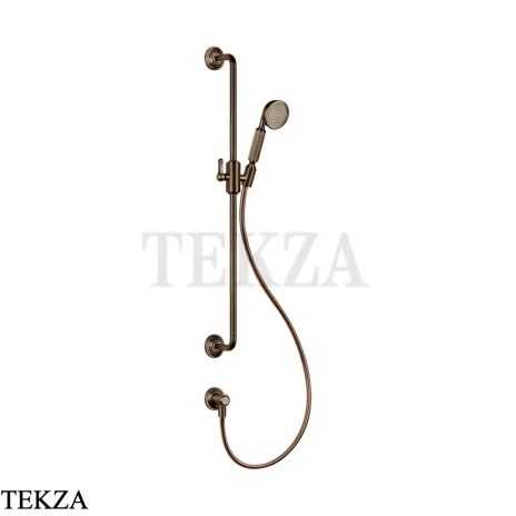 Gessi VENTI20 Штанга в комплекте с душевой лейкой, шланг, вывод 65142-761, Coffee Bronze Br. PVD